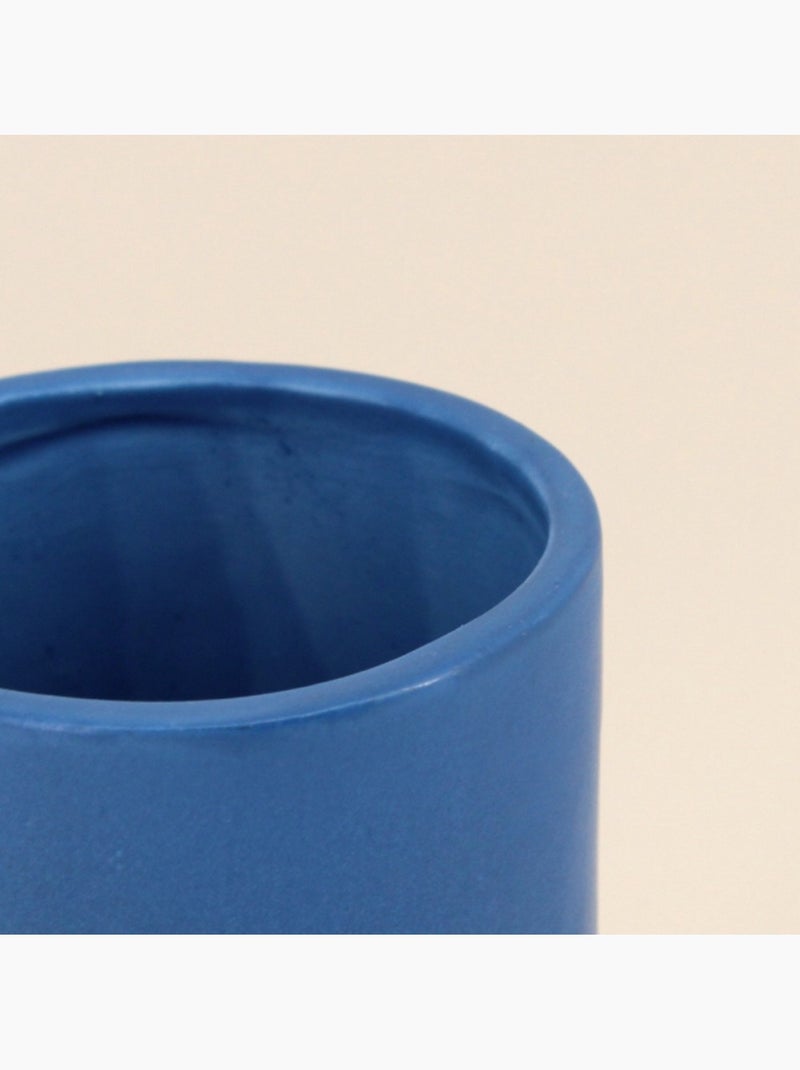 Vase design bleu 20cm Bleu - Kiabi