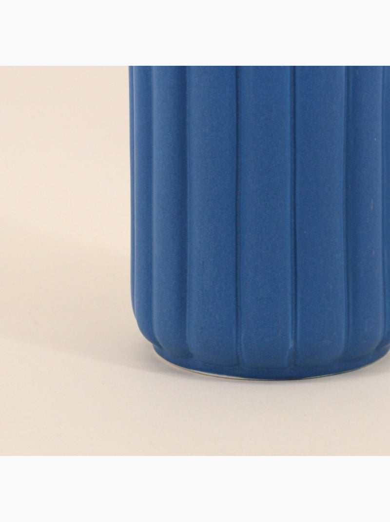 Vase design bleu 20cm Bleu - Kiabi