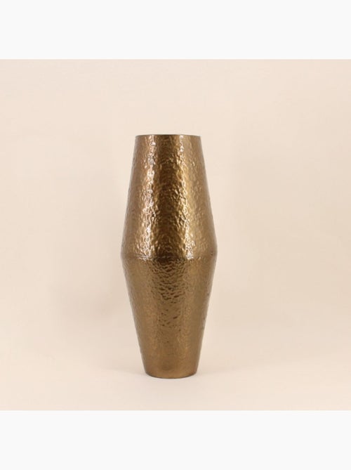 Vase design en métal martelé doré 50cm - Kiabi