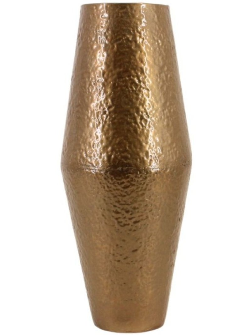 Vase design en métal martelé doré 50cm Doré - Kiabi
