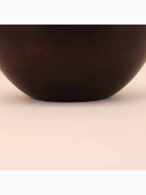 Vase design en métal noir 27x24cm - Kiabi