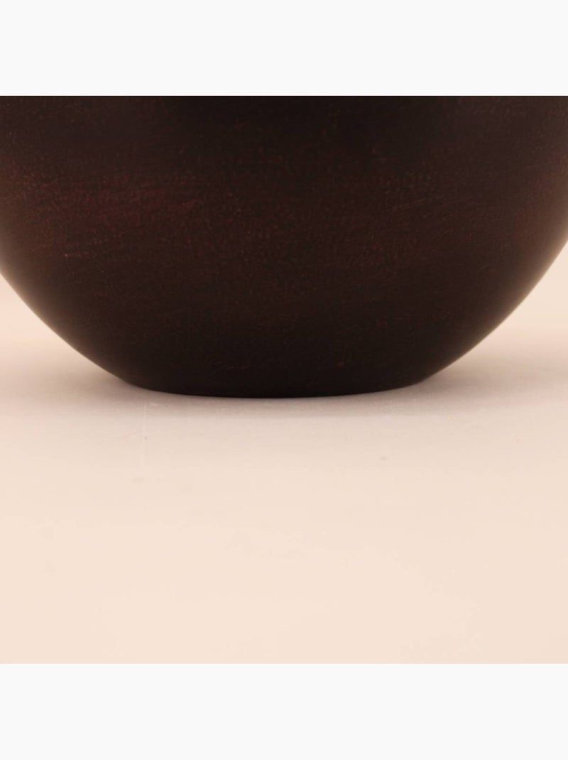 Vase design en métal noir 27x24cm Noir - Kiabi