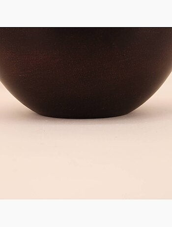 Vase design en métal noir H24cm