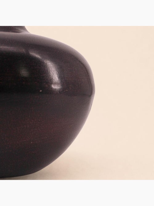 Vase design en métal noir H24cm - Kiabi