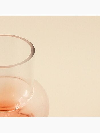 Vase design en verre dégradé 30cm