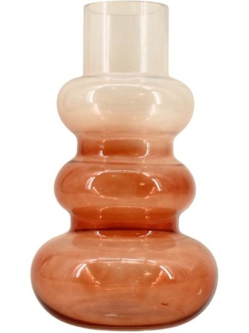 Vase design en verre dégradé, H30cm - Kiabi