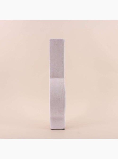 Vase design géométrique en grès 38cm - Kiabi