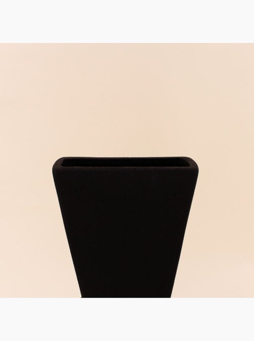 Vase design géométrique en grès 38cm - Kiabi