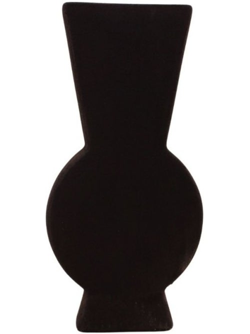 Vase design géométrique en grès 38cm - Kiabi