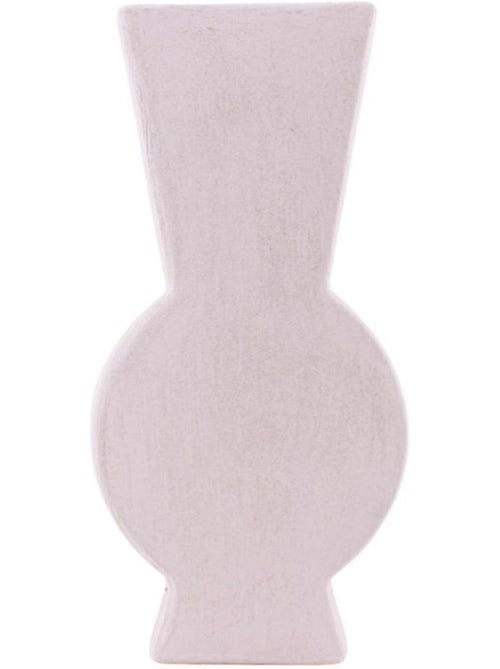 Vase design géométrique en grès, H38cm - Kiabi