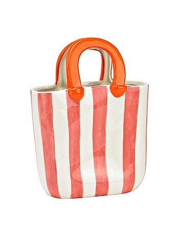 Vase design sac a main en ceramique