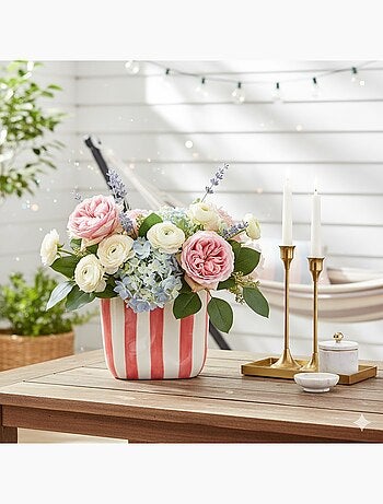 Vase design sac a main en ceramique