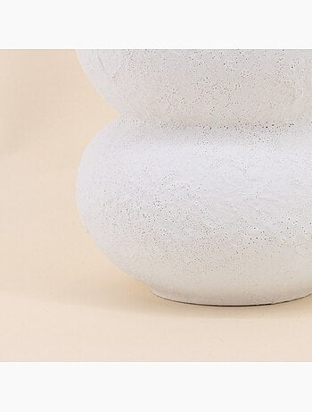 Vase design texturé en céramique, H31cm