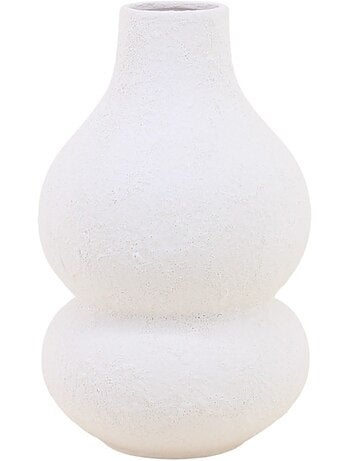 Vase design texturé en céramique, H31cm