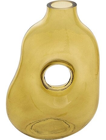 Vase donut "Kaki" vert H25cm