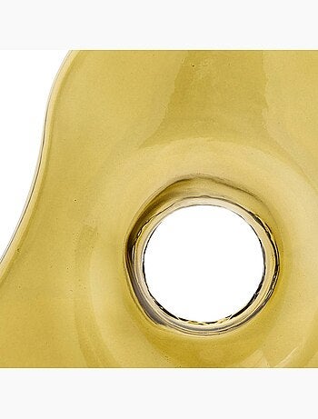 Vase donut "Kaki" vert H25cm