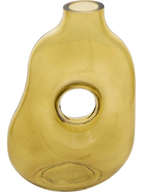 Vase donut "Kaki" vert H25cm - Kiabi