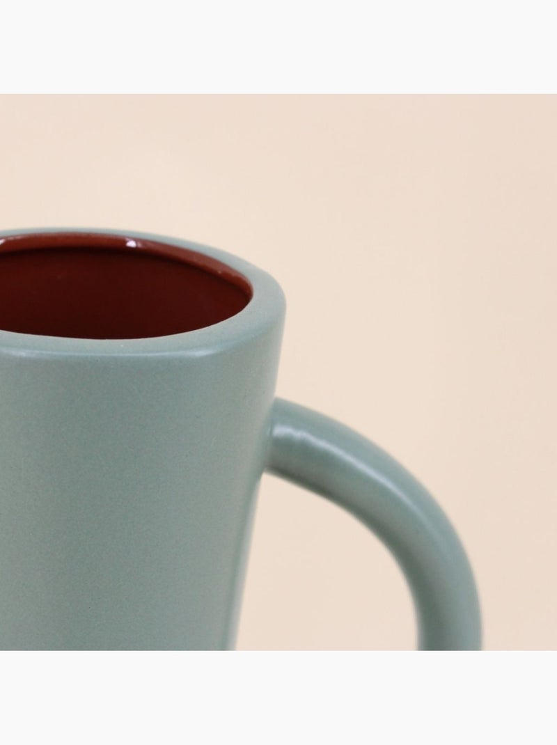 Vase double anses 29cm Vert - Kiabi