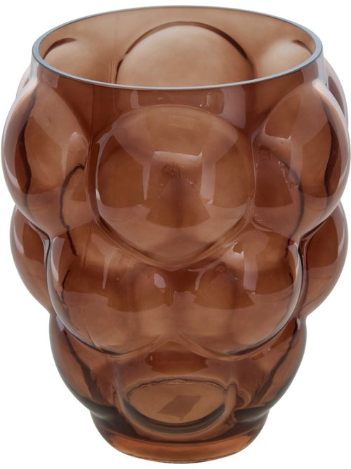 Vase Edia marron H25cm - Kiabi Vase Edia marron H25cm - Kiabi