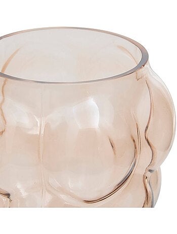 Vase Edia rose clair H18,5cm