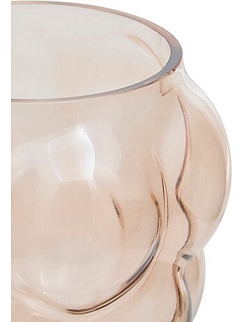 Vase edia rose clair h18,5cm