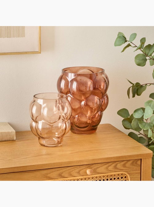 Vase Edia rose clair H18,5cm - Kiabi