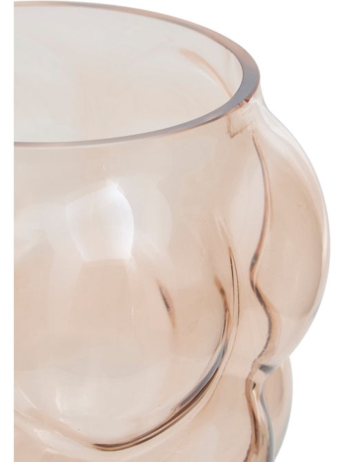 Vase edia rose clair h18,5cm - Kiabi