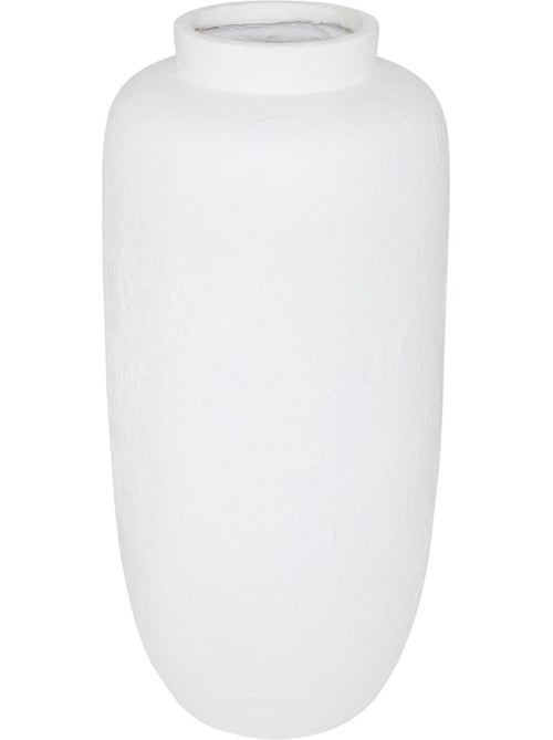 Vase Elene 30x30x66cm Blanc - Kiabi