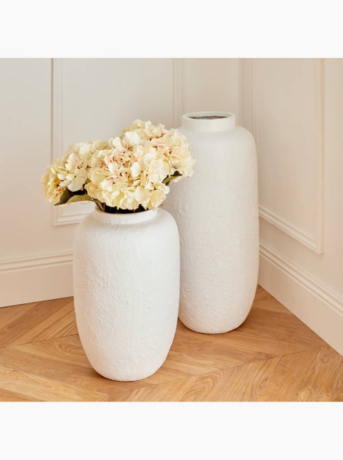 Vase Elene 30x30x66cm Blanc - Kiabi