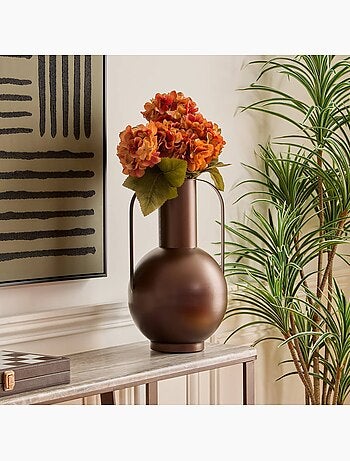 Vase en acier barrel