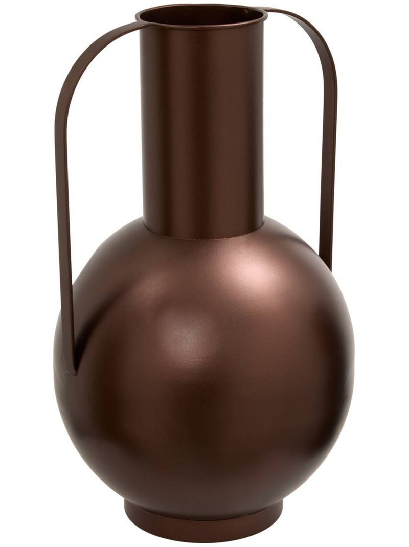 Vase en acier barrel Marron chocolat - Kiabi