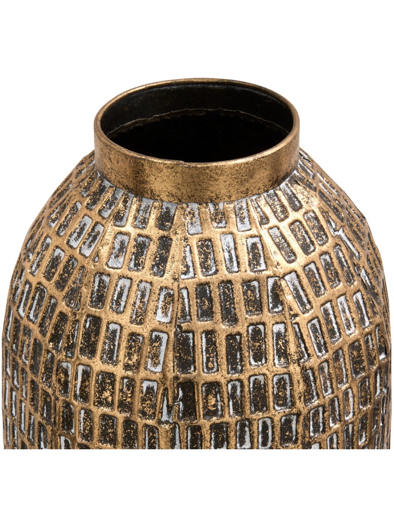 Vase en acier NORA Doré - Kiabi