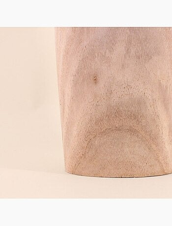 Vase en bois brut, H48cm