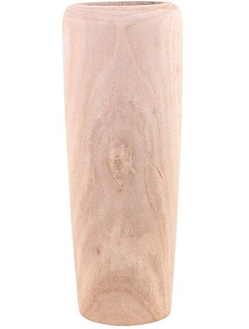 Vase en bois brut, H48cm