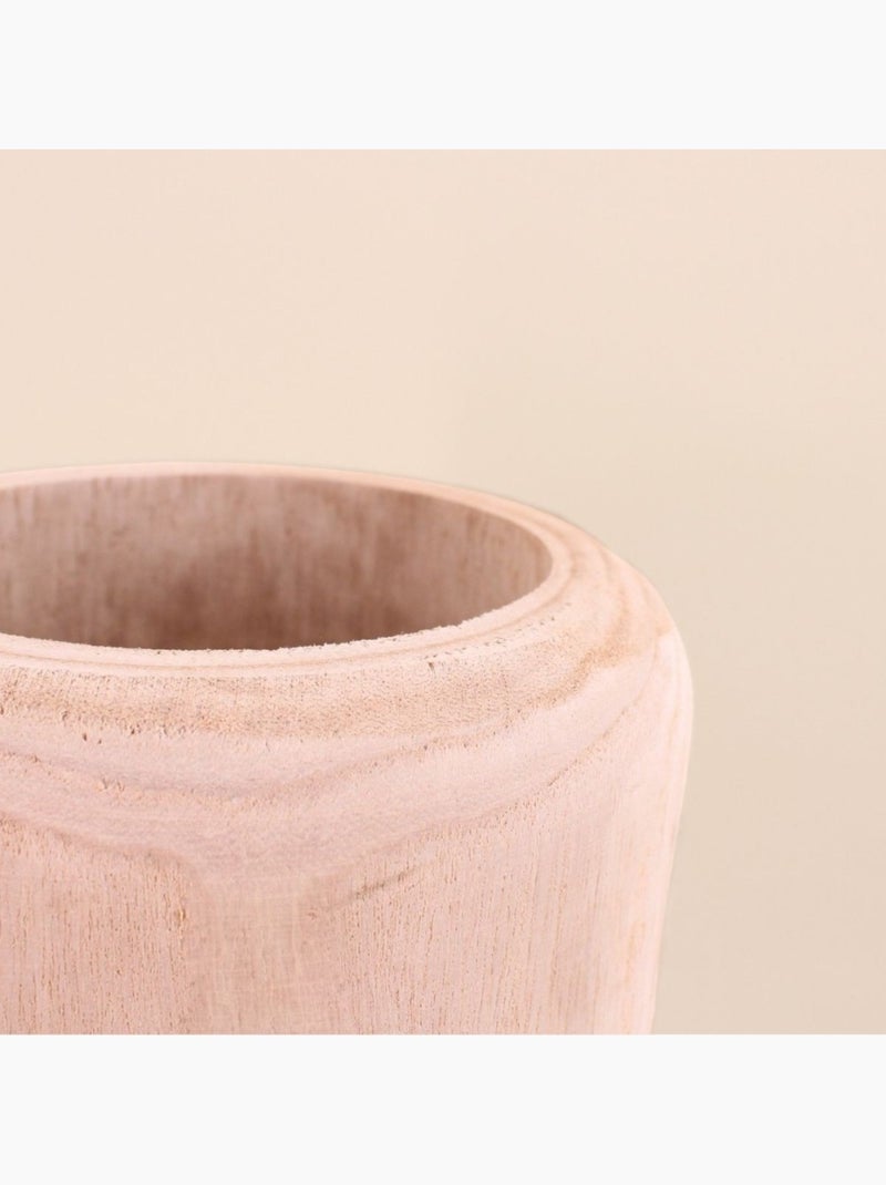 Vase en bois brut, H48cm Beige - Kiabi