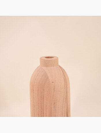 Vase en bois col étroit, forme gélule - AFIBEL