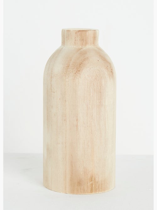 Vase en bois col étroit, forme gélule - AFIBEL - Kiabi