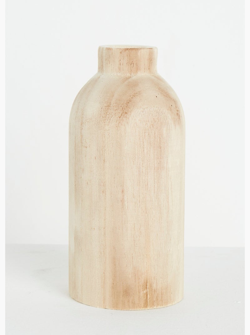 Vase en bois col étroit, forme gélule - AFIBEL Bois naturel - Kiabi