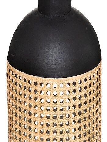 Vase en cannage et métal HOURIA