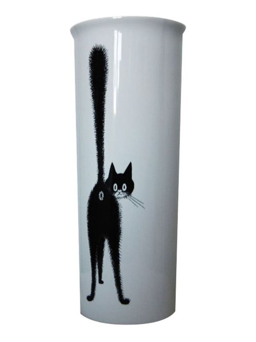 Vase en céramique allongé chat - Kiabi