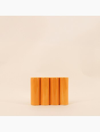 Vase en céramique alvéolé coloré, H17cm