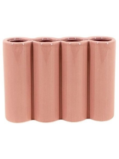 Vase en céramique alvéolé coloré, H17cm - Kiabi