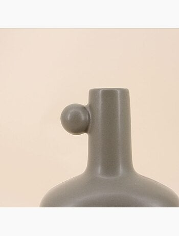 Vase en céramique avec perle, H18cm