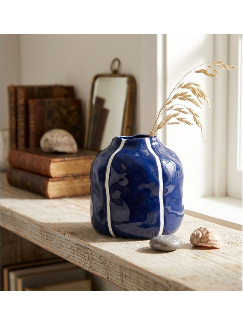 Vase en Céramique Bleu Bleu - Kiabi