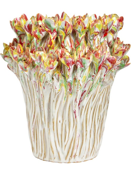 Vase en céramique bouquet coloré - Kiabi