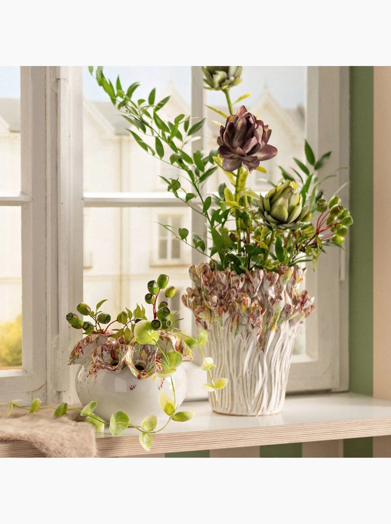 Vase en céramique bouquet coloré Rose - Kiabi