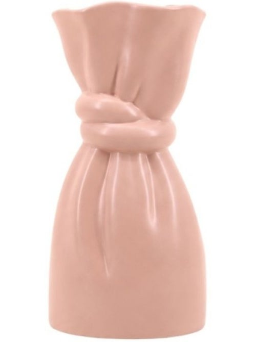 Vase en céramique forme noeud rose 26cm - Kiabi