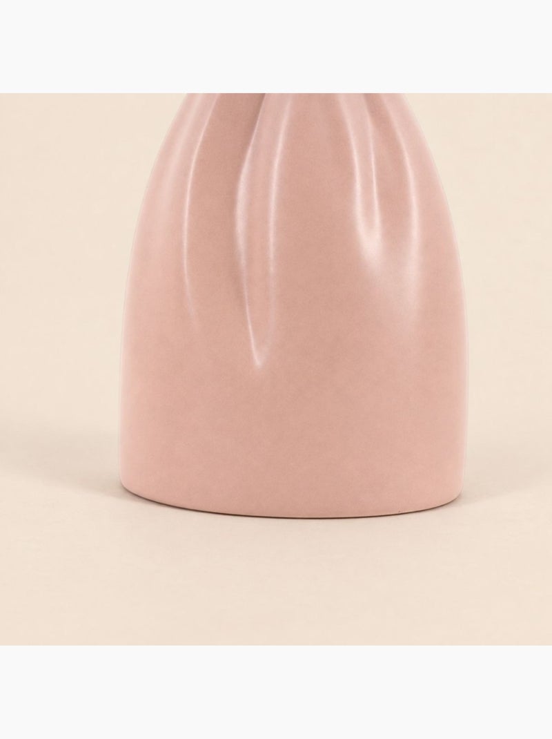 Vase en céramique forme noeud rose 26cm Rose - Kiabi
