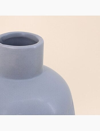 Vase en céramique gris, H28cm