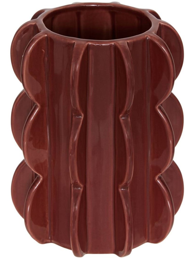 Vase en céramique h 19 cm homy Orange - Kiabi